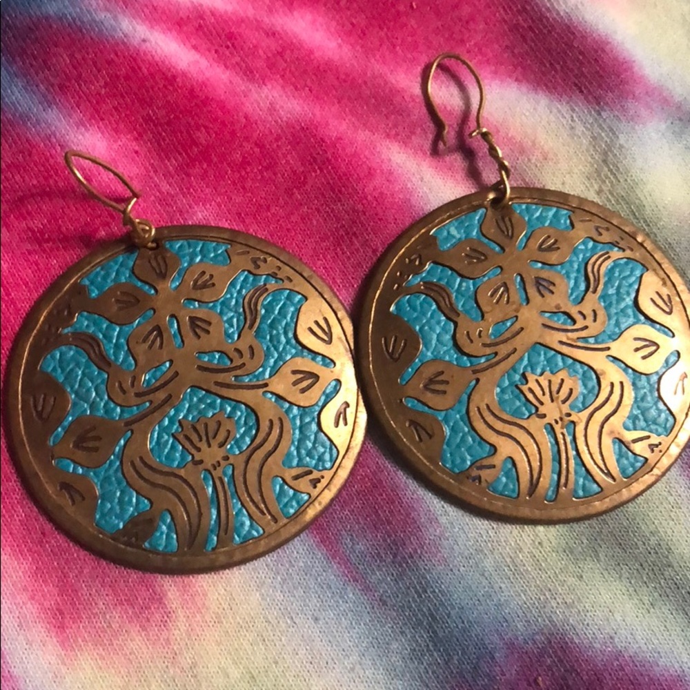 Hippie Brass vintage earrings